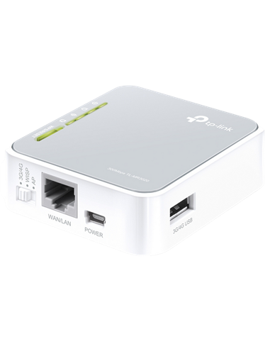 Router fără fir TP-LINK TL-MR3020, 3G, 4G, Alb