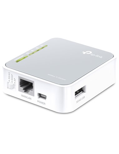 Router fără fir TP-LINK TL-MR3020, 3G, 4G, Alb