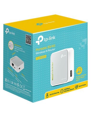 Router fără fir TP-LINK TL-MR3020, 3G, 4G, Alb
