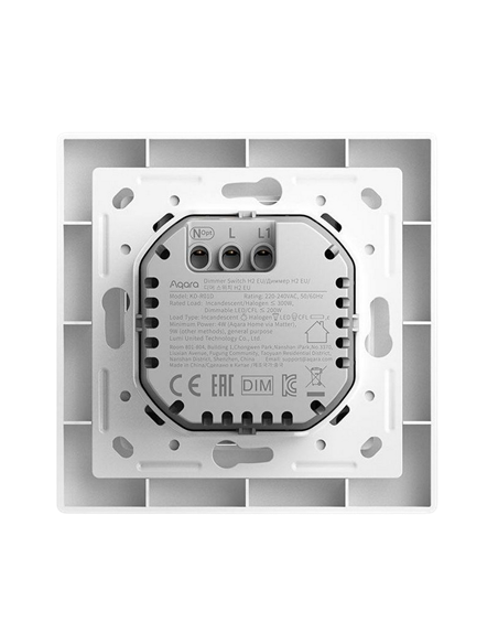 Умный выключатель AQARA Dimmer Switch H2, Белый