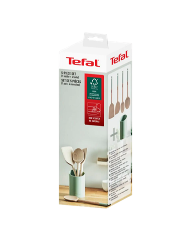 Set de ustensile de bucătărie Tefal K270S504, Bej