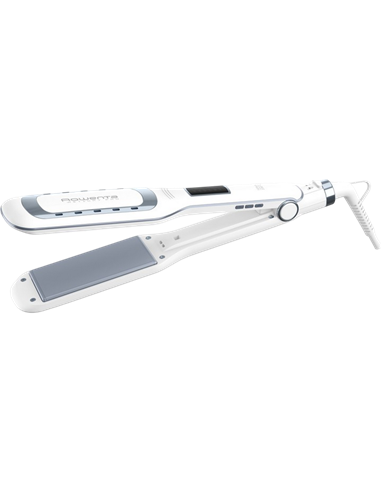 Placă de îndreptat părul Rowenta Wet & Dry Pro SF5010F0, Alb
