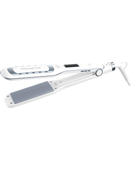 Placă de îndreptat părul Rowenta Wet & Dry Pro SF5010F0, Alb