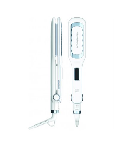 Placă de îndreptat părul Rowenta Wet & Dry Pro SF5010F0, Alb