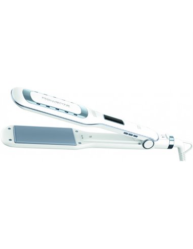 Placă de îndreptat părul Rowenta Wet & Dry Pro SF5010F0, Alb