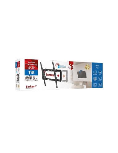 Suport înclinat pe perete BARKAN BM410T, Negru
