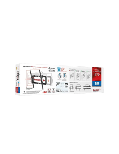 Suport înclinat pe perete BARKAN BM410T, Negru