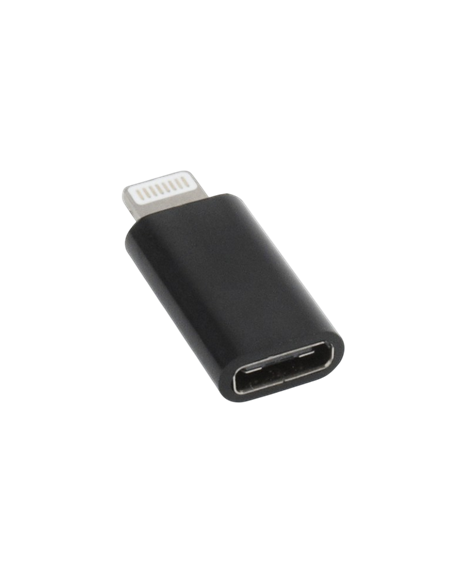 Audio Adaptor Cablexpert A-USB-CF8PM-01, Lightning - USB Type-C, Negru