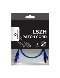 Патч-корд Cablexpert PP6A-LSZHCU-B-0.5M, Cat6A SSTP, 0,5м, Синий 2