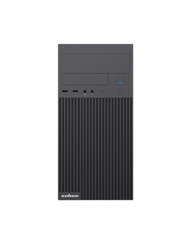 Carcasă PC Sohoo 6521BK, Micro-ATX, ATX, Negru