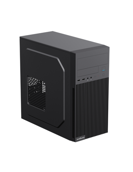 Carcasă PC Sohoo 6521BK, Micro-ATX, ATX, Negru