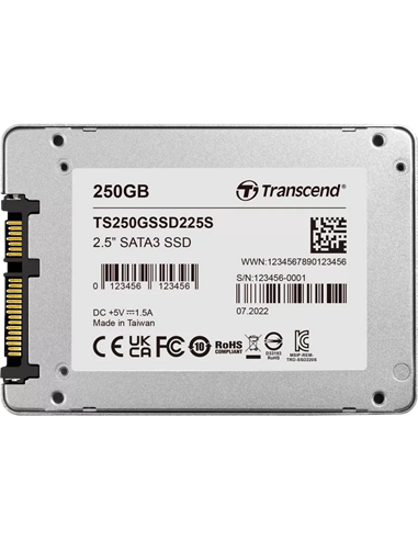 Unitate SSD Transcend 225S, 250GB, TS250GSSD225S
