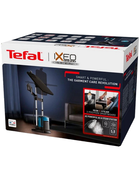Aparat de călcat cu aburi staționar Tefal QT2022E1, Negru | Albastru