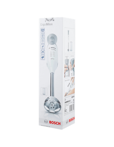 Blender de mână Bosch MSM66110, Alb | Gri