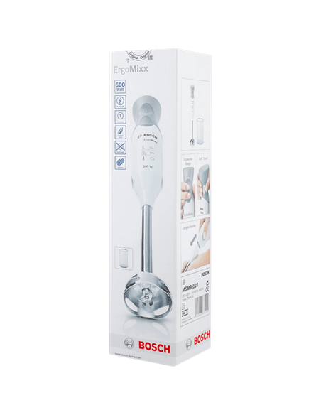 Погружной блендер Bosch MSM66110, Белый | Серый