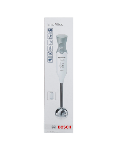 Blender de mână Bosch MSM66110, Alb | Gri