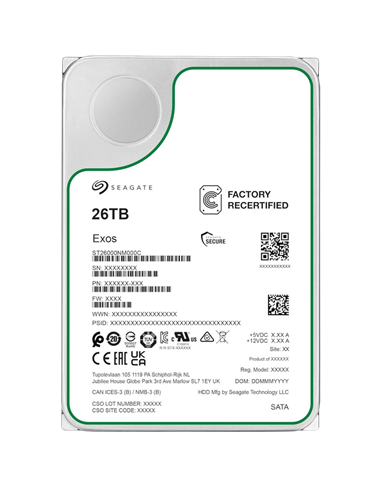 Unitate HDD Seagate Exos, 3.5", 26 TB ST26000NM000C-FR