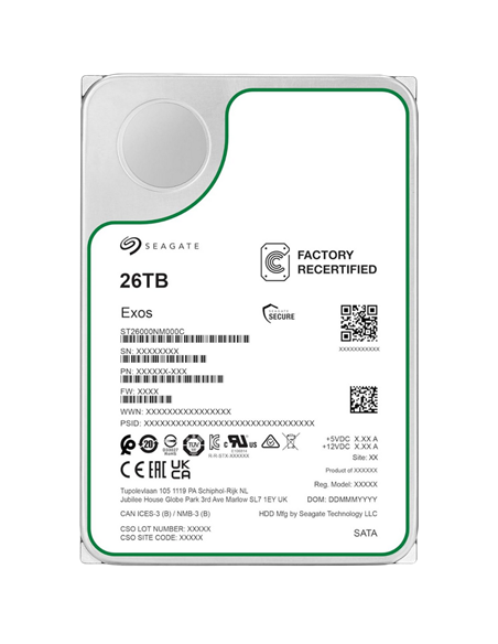 Unitate HDD Seagate Exos, 3.5", 26 TB ST26000NM000C-FR