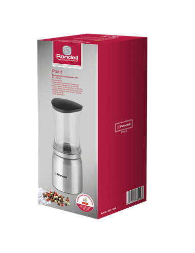 Râșnița de sare și piper Rondell RD-1666, Oțel inoxidabil