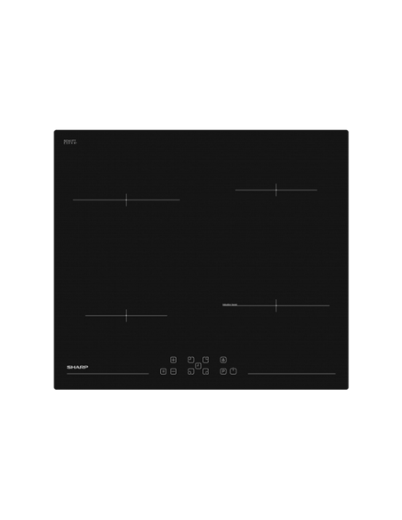 Plită cu inducție Sharp KH-6I45FT0I-EU, Negru