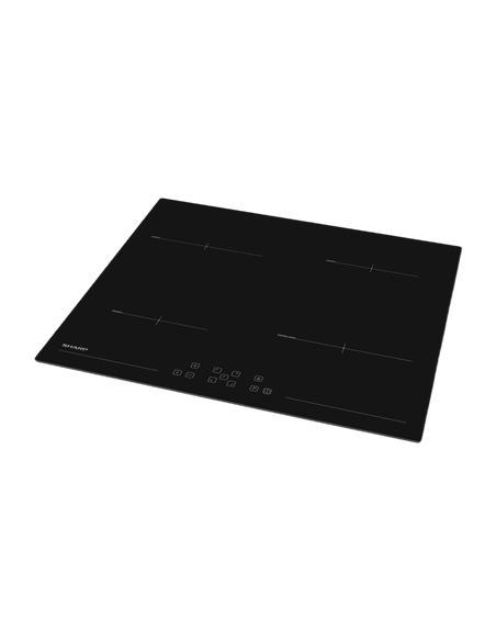 Plită cu inducție Sharp KH-6I45FT0I-EU, Negru