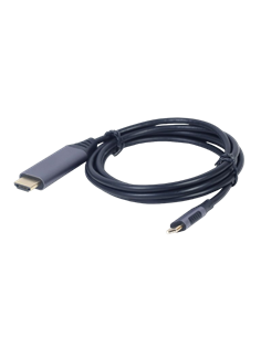 Cablu Video Cablexpert CC-USB3C-HDMI-01-6, USB Type-C (M) - HDMI (F), 1,8m, Negru 2