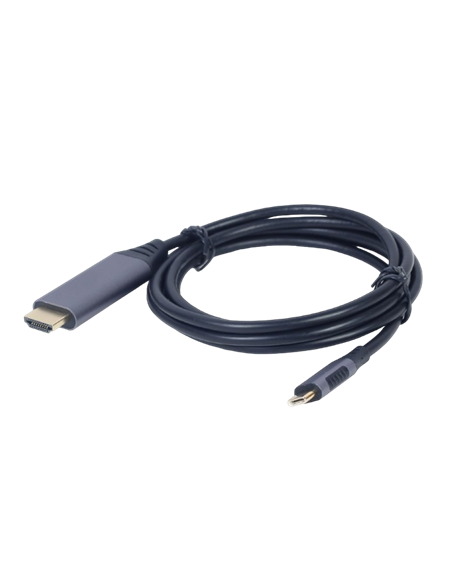 Видеокабель Cablexpert CC-USB3C-HDMI-01-6, USB Type-C (M) - HDMI (F), 1,8м, Чёрный