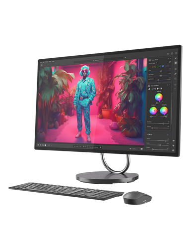 Computer All-in-One Lenovo Yoga 32ILL10, 31,5", Intel Core Ultra 7 258V, 32GB/1024GB, Windows 11 Pro, Storm Grey