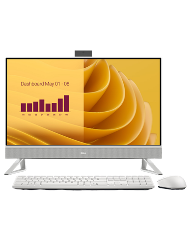 Computer All-in-One DELL EC27250, 27", Touch, Intel Core Ultra 7 150U, 32GB/1024GB, Windows 11 Pro, Alb