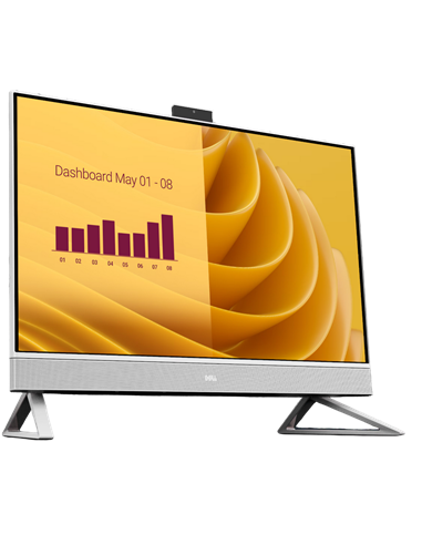 Computer All-in-One DELL EC27250, 27", Touch, Intel Core Ultra 7 150U, 32GB/1024GB, Windows 11 Pro, Alb