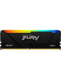 Memorie RAM Kingston FURY Beast RGB, DDR4 SDRAM, 3733 MHz, 16GB, KF437C19BB2AK2/16 2