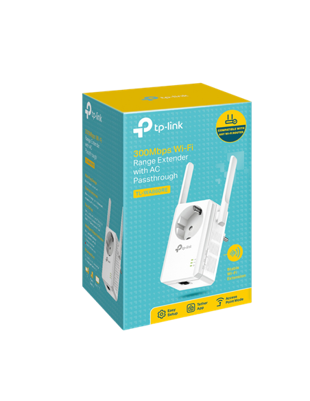 Amplificator de semnal Wi‑Fi TP-LINK TL-WA860RE, 300 Mbps, Alb