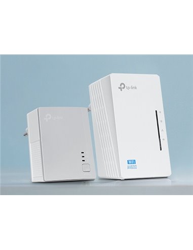 Wi-Fi + Powerline адаптер TP-LINK TL-WPA4220 KIT, AV600, 600 Mбит/c, Белый