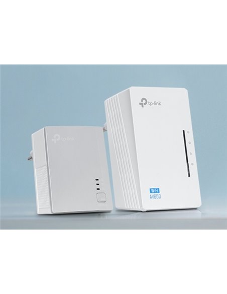 Wi-Fi + Powerline адаптер TP-LINK TL-WPA4220 KIT, AV600, 600 Mбит/c, Белый