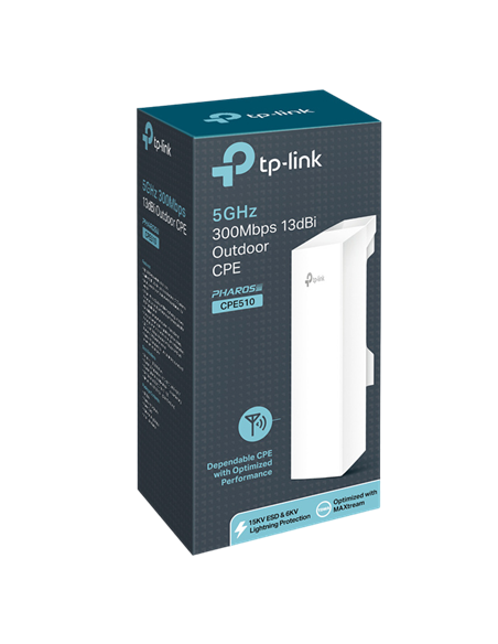 Наружная точка доступа TP-LINK CPE510, 300 Мбит/с, Белый