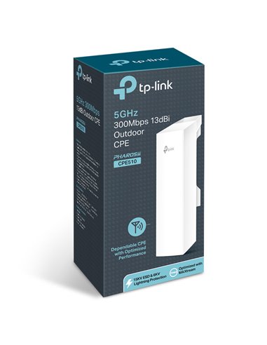 Наружная точка доступа TP-LINK CPE510, 300 Мбит/с, Белый