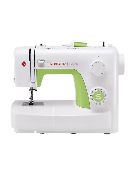 Mașină de cusut Singer Simple 3229, Alb | Verde