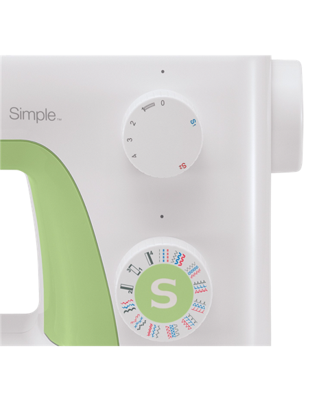 Mașină de cusut Singer Simple 3229, Alb | Verde