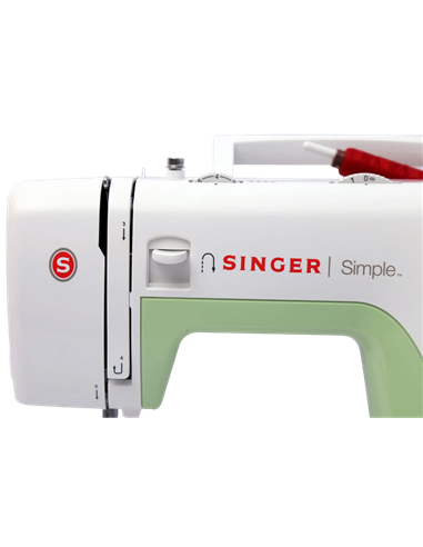 Mașină de cusut Singer Simple 3229, Alb | Verde