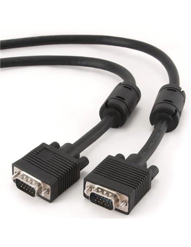 Видео кабель Cablexpert CC-PPVGA-6B, VGA D-Sub (M) - VGA D-Sub (M), 1,8м, Чёрный