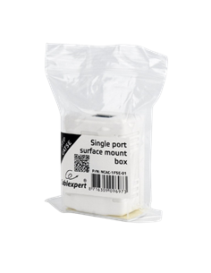 Розетка для настенного крепления Cablexpert NCAC-1F5E-0, Белый 2