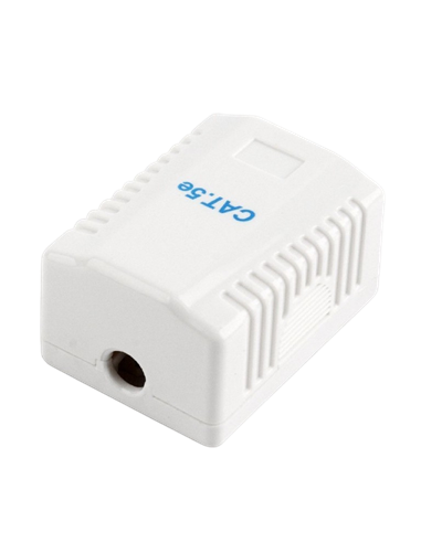 Priză pentru montare pe perete Cablexpert NCAC-1F5E-01, Alb