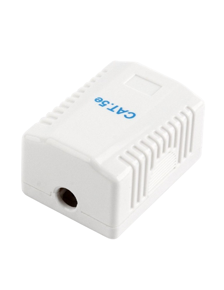 Priză pentru montare pe perete Cablexpert NCAC-1F5E-01, Alb