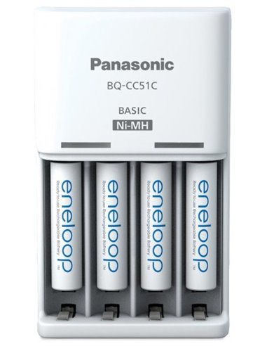 Încărcător Acumulatori Panasonic K-KJ51MCD04E, Alb