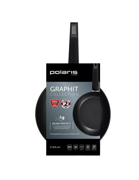 Tigaie Polaris Graphit-24F, 24cm, Grafit
