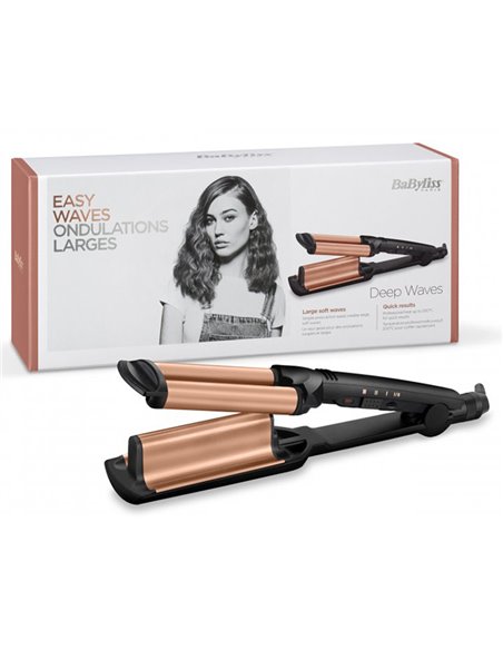 Плойка BaByliss Deep Waver W2447E, Черный | Золотистый