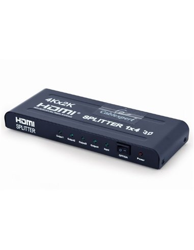 Splitter HDMI Cablexpert DSP-4PH4-02, HDMI (F) - 4x HDMI (F), Negru