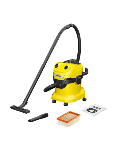 Пылесос Karcher WD 4 V-20/5/22, Желтый | Черный