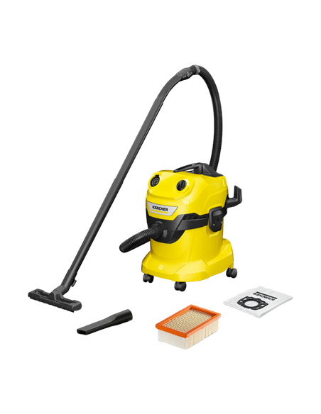 Пылесос Karcher WD 4 V-20/5/22, Желтый | Черный