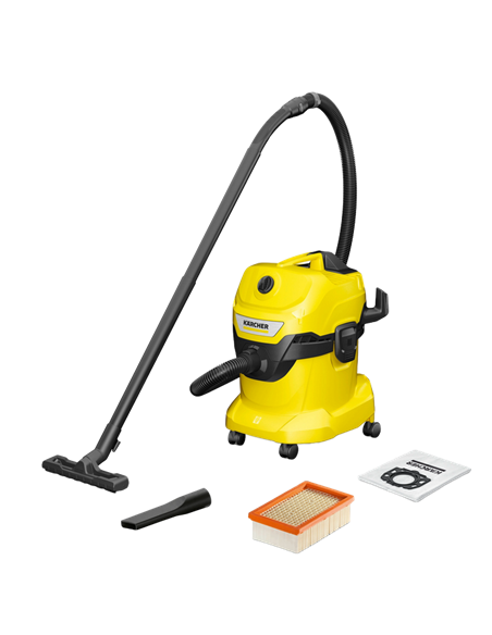 Пылесос Karcher WD 4 V-20/5/22, Желтый | Черный